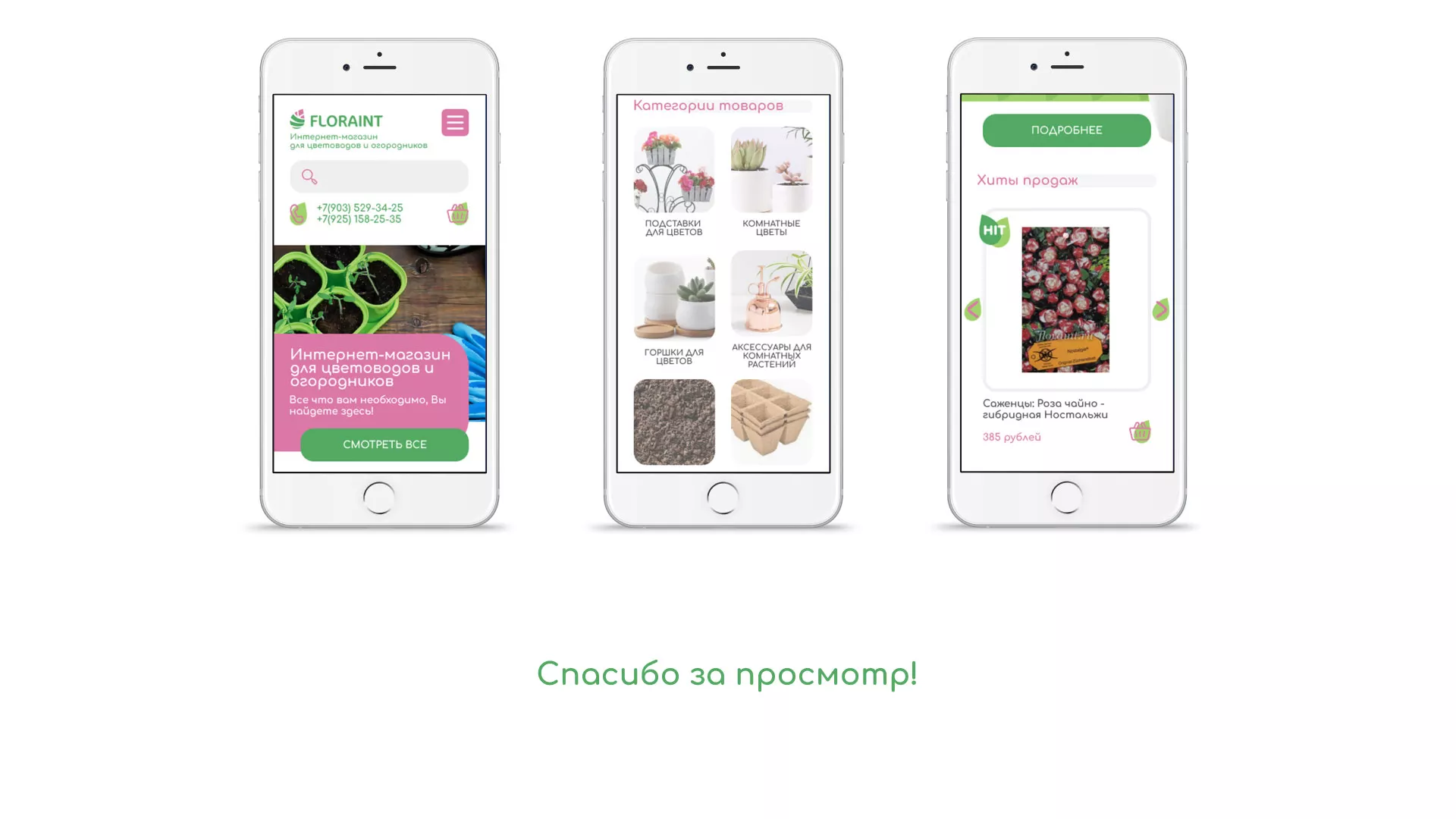 Создание логотипа и интернет-магазина «FLORAINT» в Шумихе