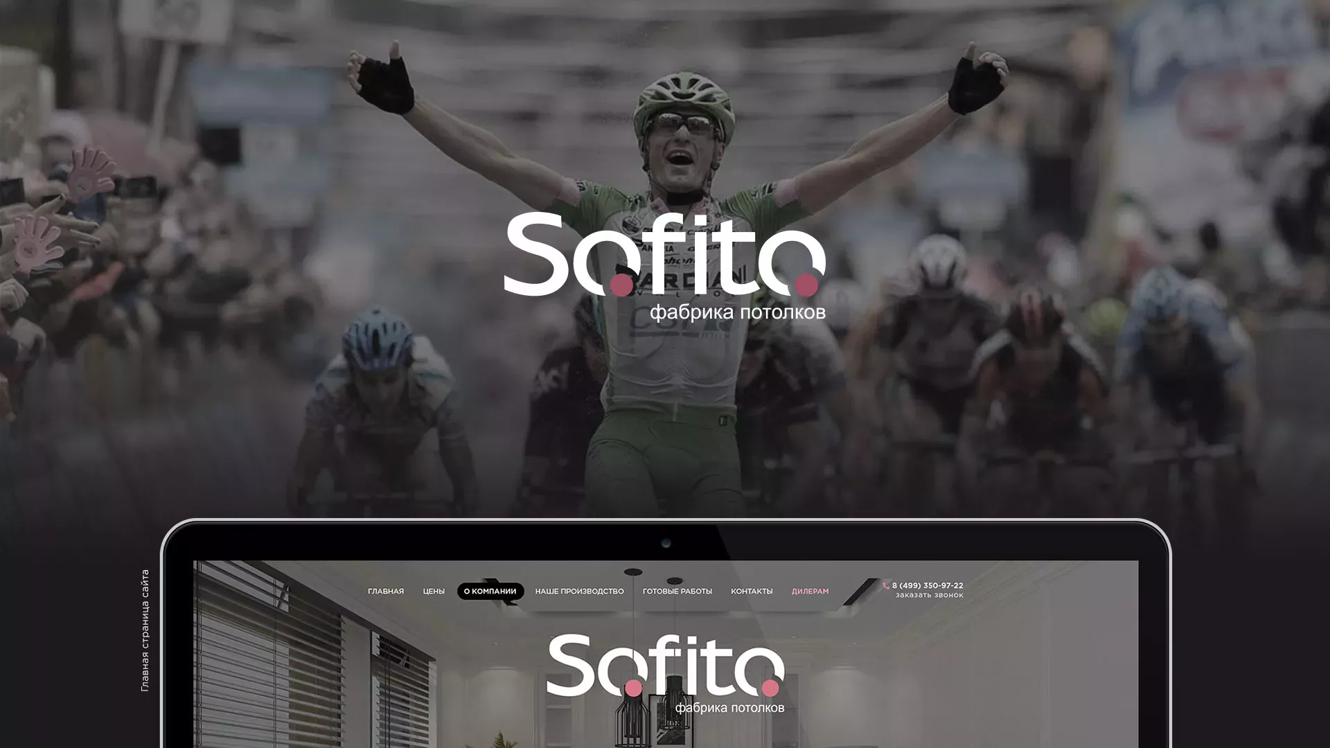 Создание сайта по натяжным потолкам для компании «Софито» в Шумихе