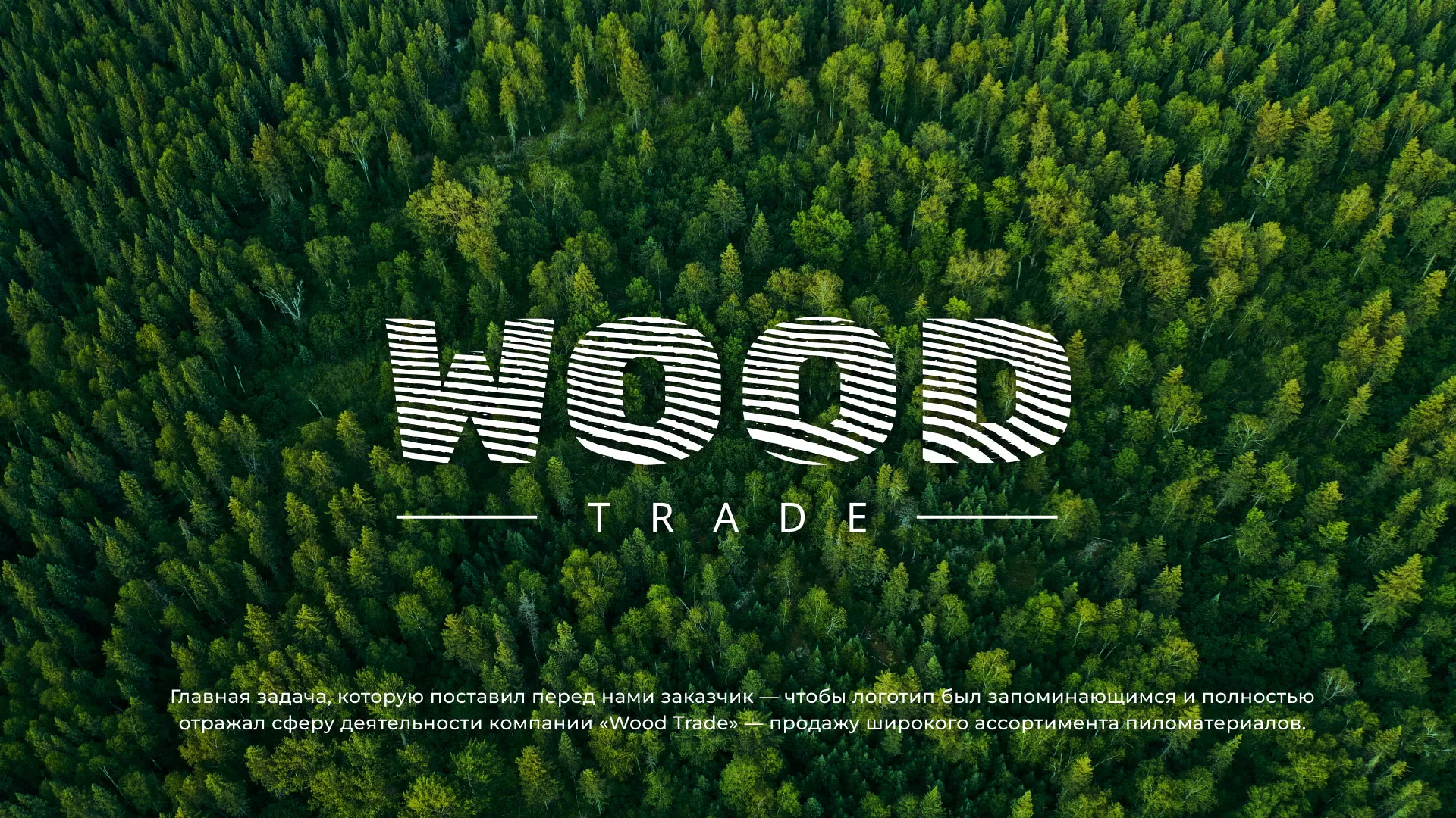 Разработка логотипа для компании «Wood Trade» в Шумихе
