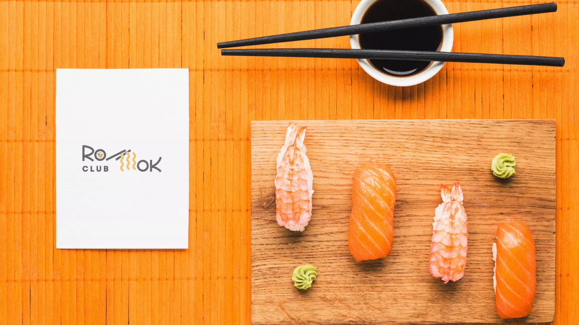 Создание логотипа суши-бара «Roll Wok Club» в Шумихе